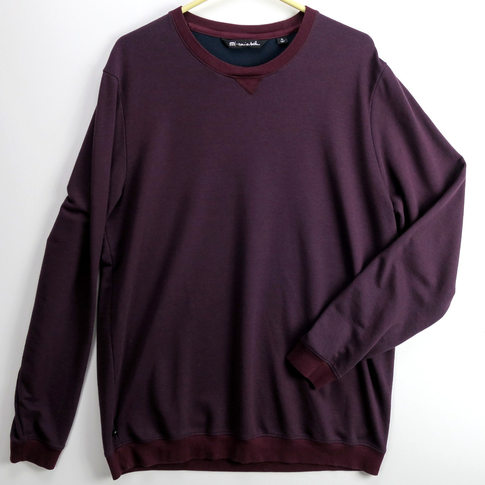 Men's Crewneck Sweater - Deep Plum